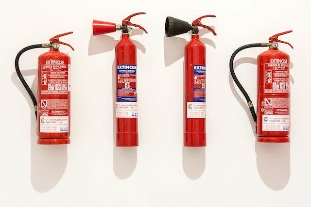 4 types of fire extinguishers